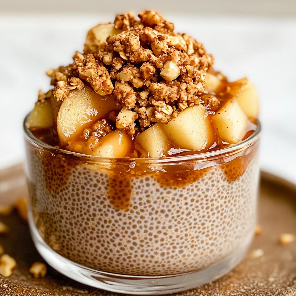 Apple Crumble Chia Pudding