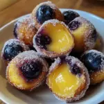 Blueberry Lemon Curd Donut Holes