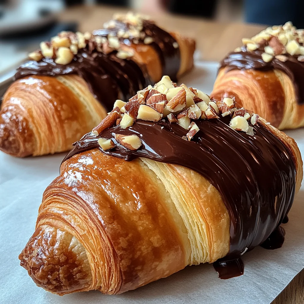 Boston Cream Pie Croissants - Decadent Pastry Dream