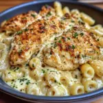 Caesar Chicken with Creamy Parmesan Pasta