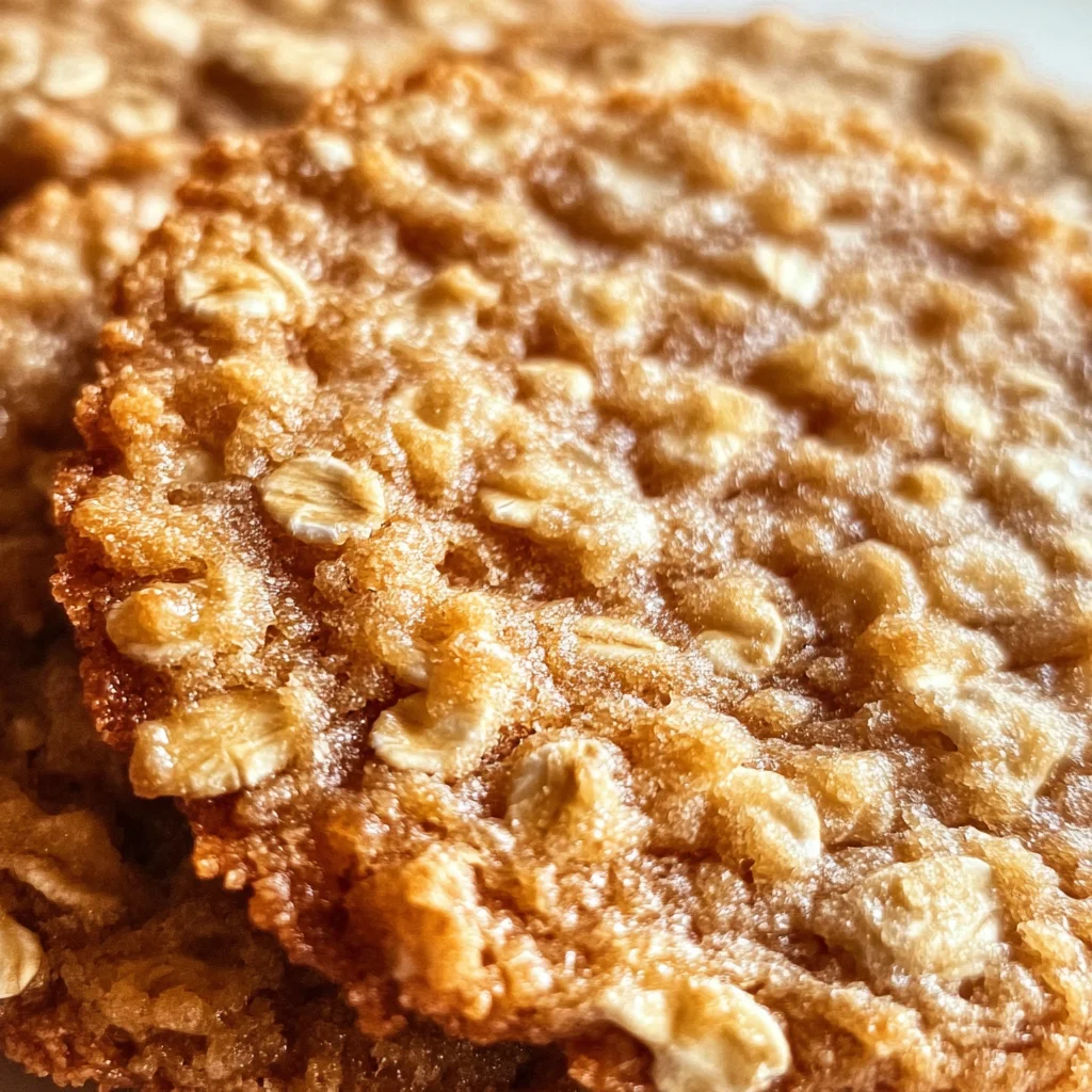 Chewy Oatmeal Lace Cookies Recipe