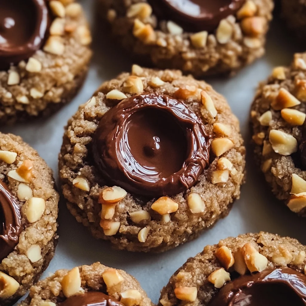 Chocolate Hazelnut Thumbprint Cookies Recipe