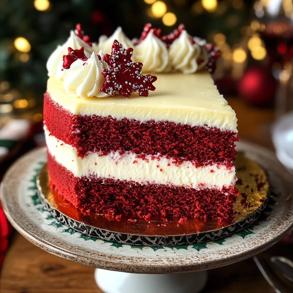 Christmas Red Velvet Cheesecake Recipe