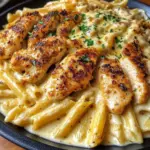 Creamy Cajun Chicken Penne with Three Cheeses