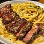 Creamy Cajun Steak Linguine