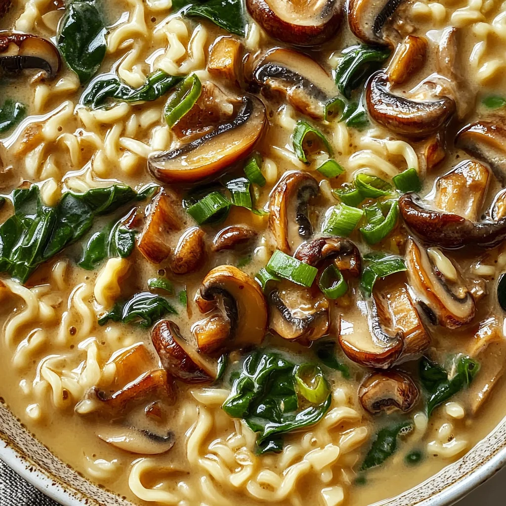 Creamy Mushroom Vegan Ramen