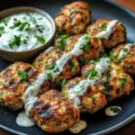 Delicious Chicken Kofta with Garlic Yogurt Sauce