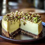 Heavenly Pistachio White Chocolate Cheesecake