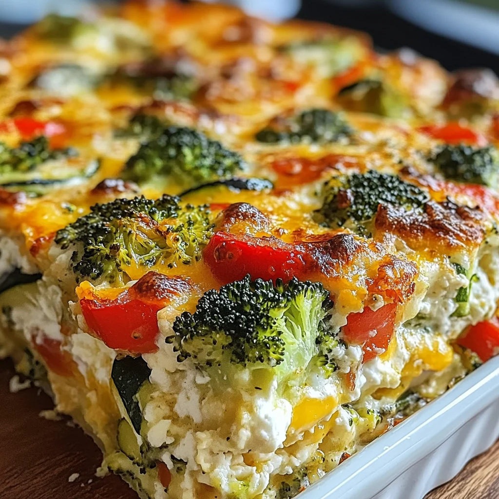 High-Protein Cottage Cheese Veggie Bake