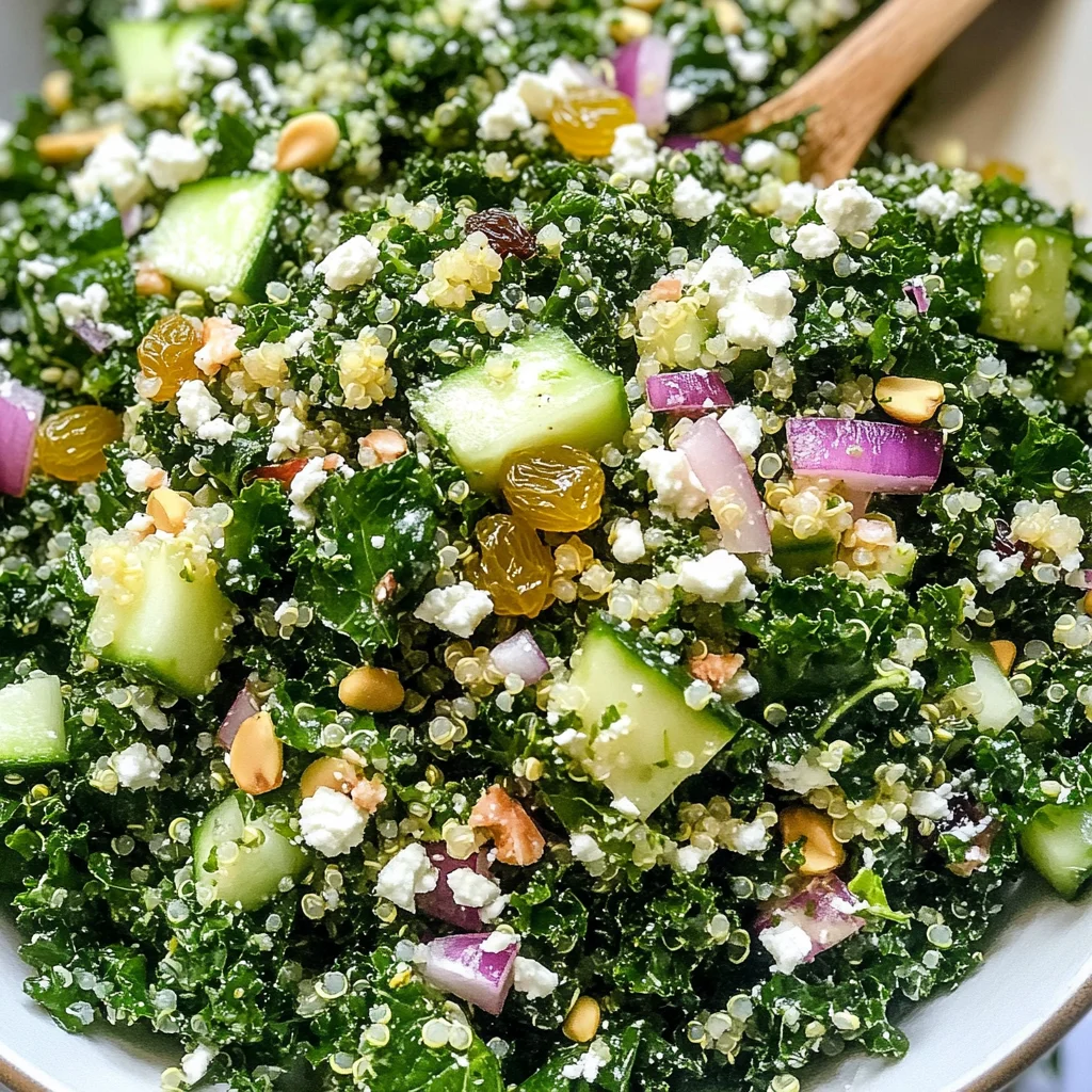 Kale Quinoa Salad - With Lemon Dressing