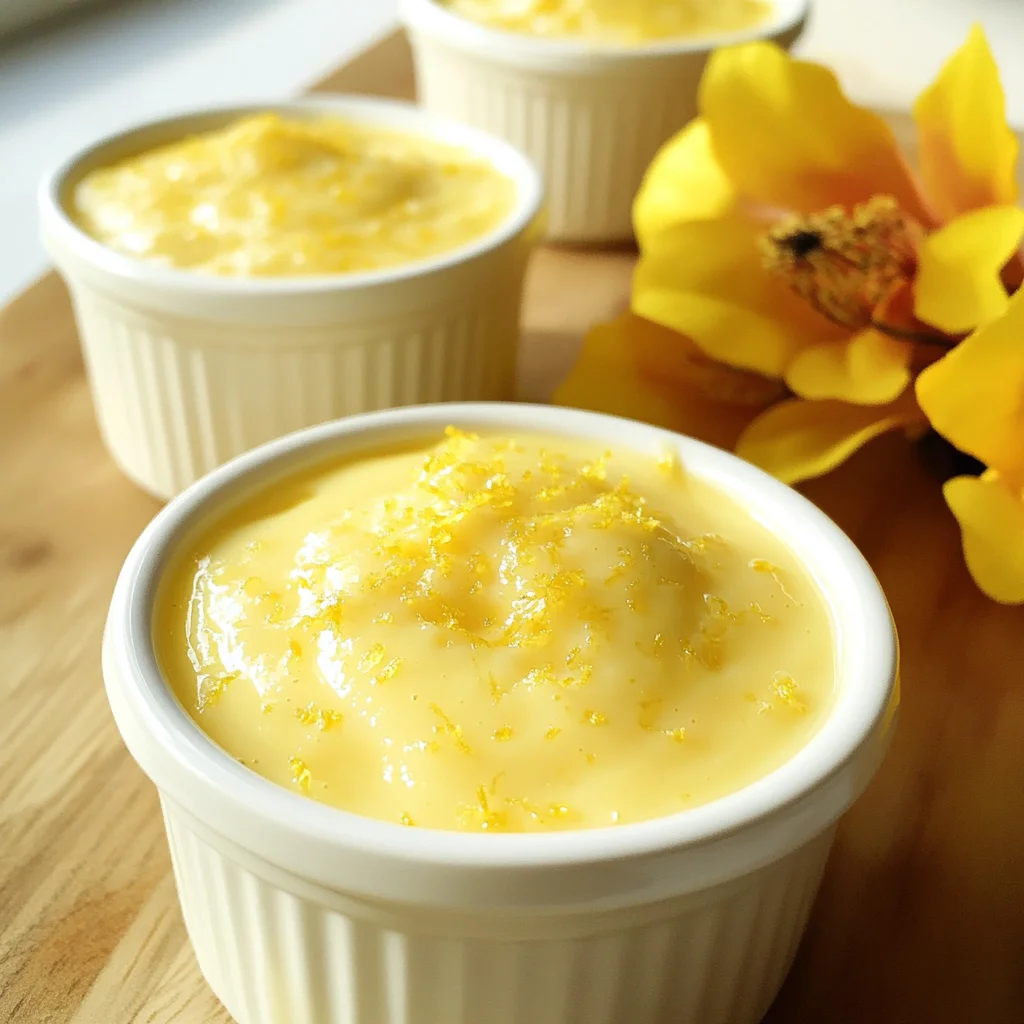 Mary Berry Lemon Pots