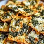 Mediterranean Spinach and Feta Cheese Crisps