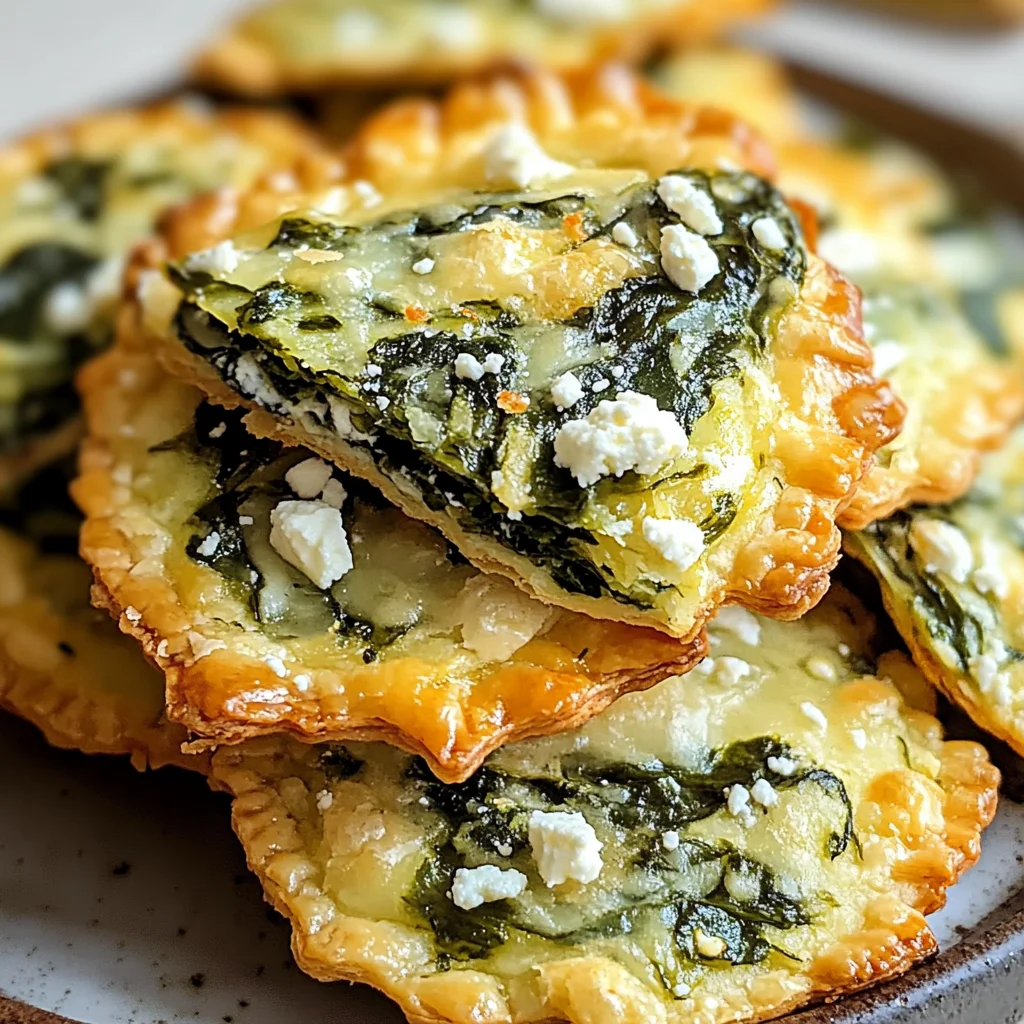 Mediterranean Spinach and Feta Crisps