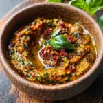 Mediterranean Sun Dried Tomato Garlic Olive Oil Dip - Alrightwithme