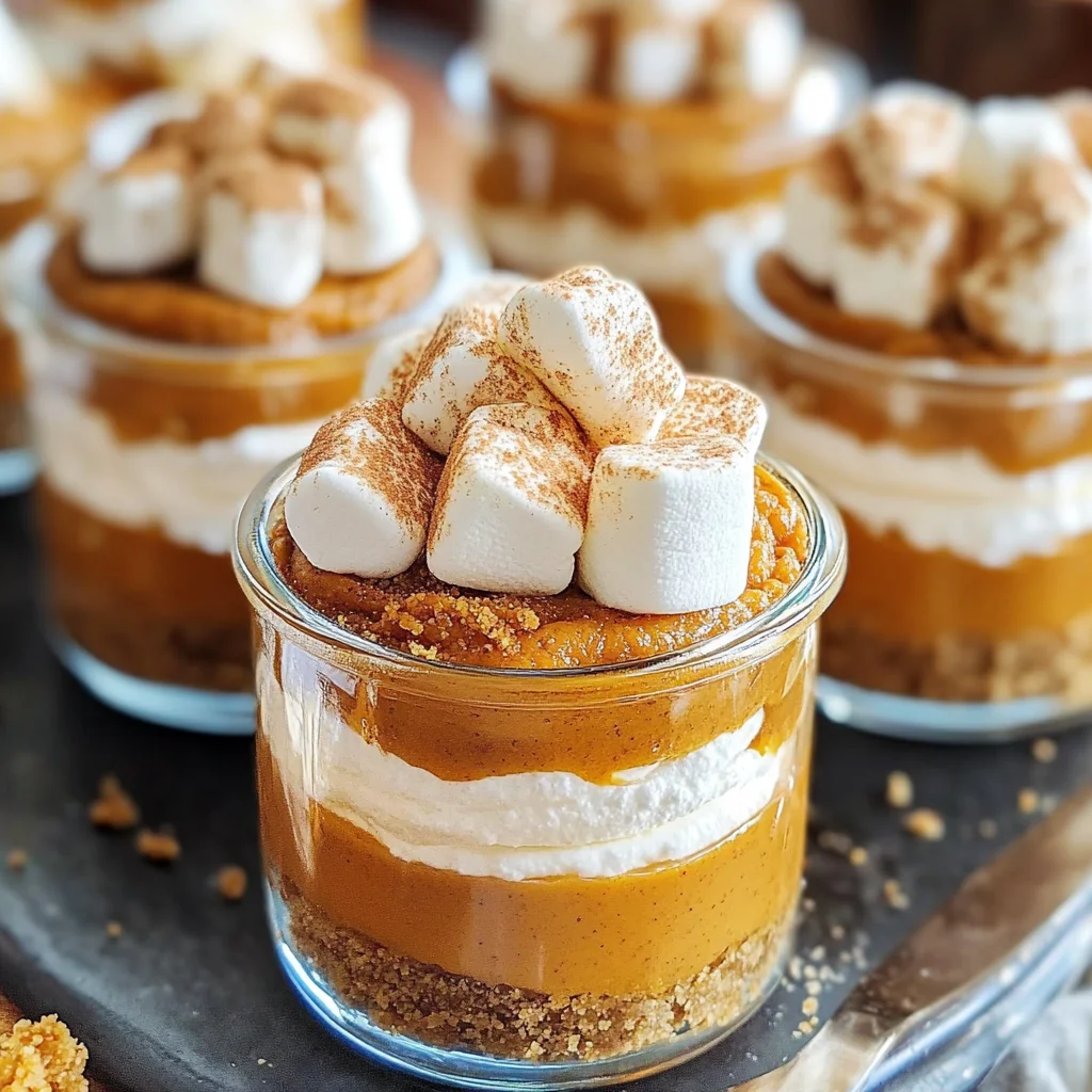 Mini No Bake Pumpkin Pies