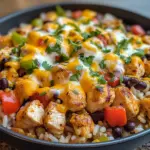 One-Pot Cheesy Southwest Chicken & Rice: Creamy Bliss!
