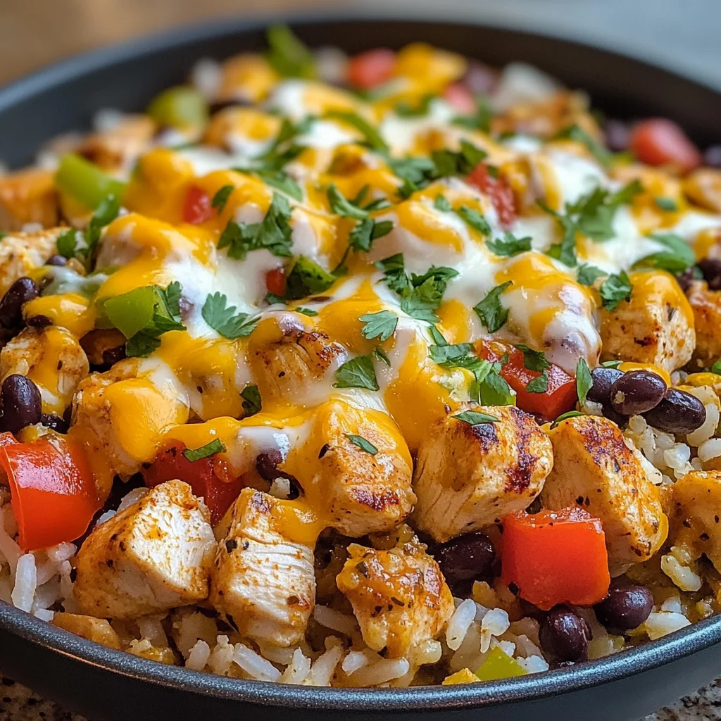 One-Pot Cheesy Southwest Chicken & Rice: Creamy Bliss!