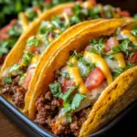 Oven-Baked Cheesy Tacos (Crispy & Loaded) You’ll Love!