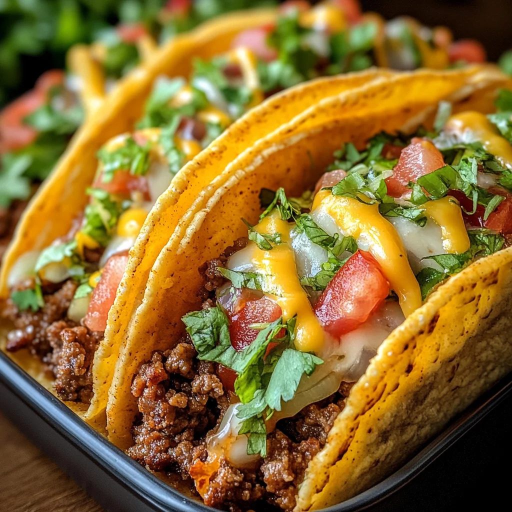 Oven-Baked Cheesy Tacos (Crispy & Loaded) You’ll Love!