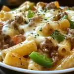 Philly Cheesesteak Pasta