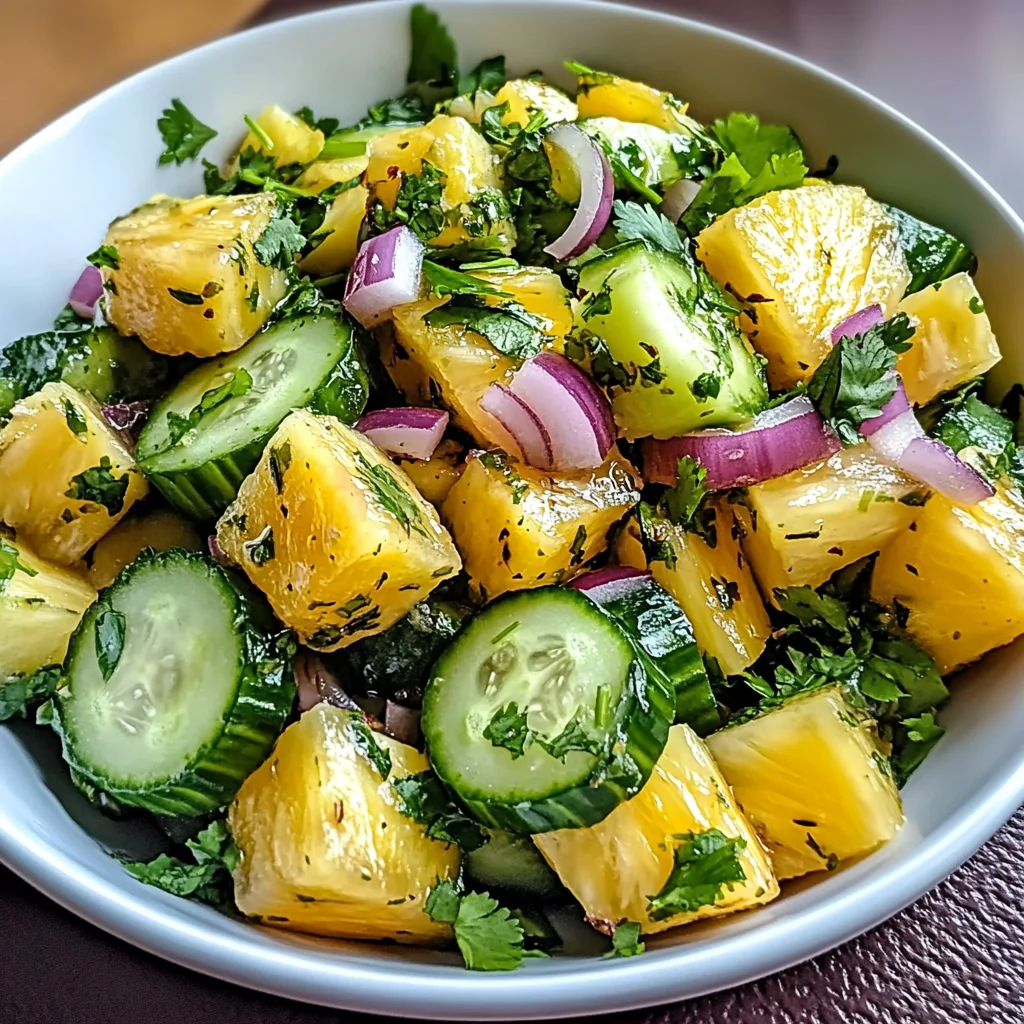 Pineapple Cucumber Salad