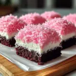 Pink Coconut Snowball Cake Bars