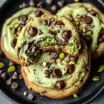 Pistachio Cream Chocolate Chip Cookies