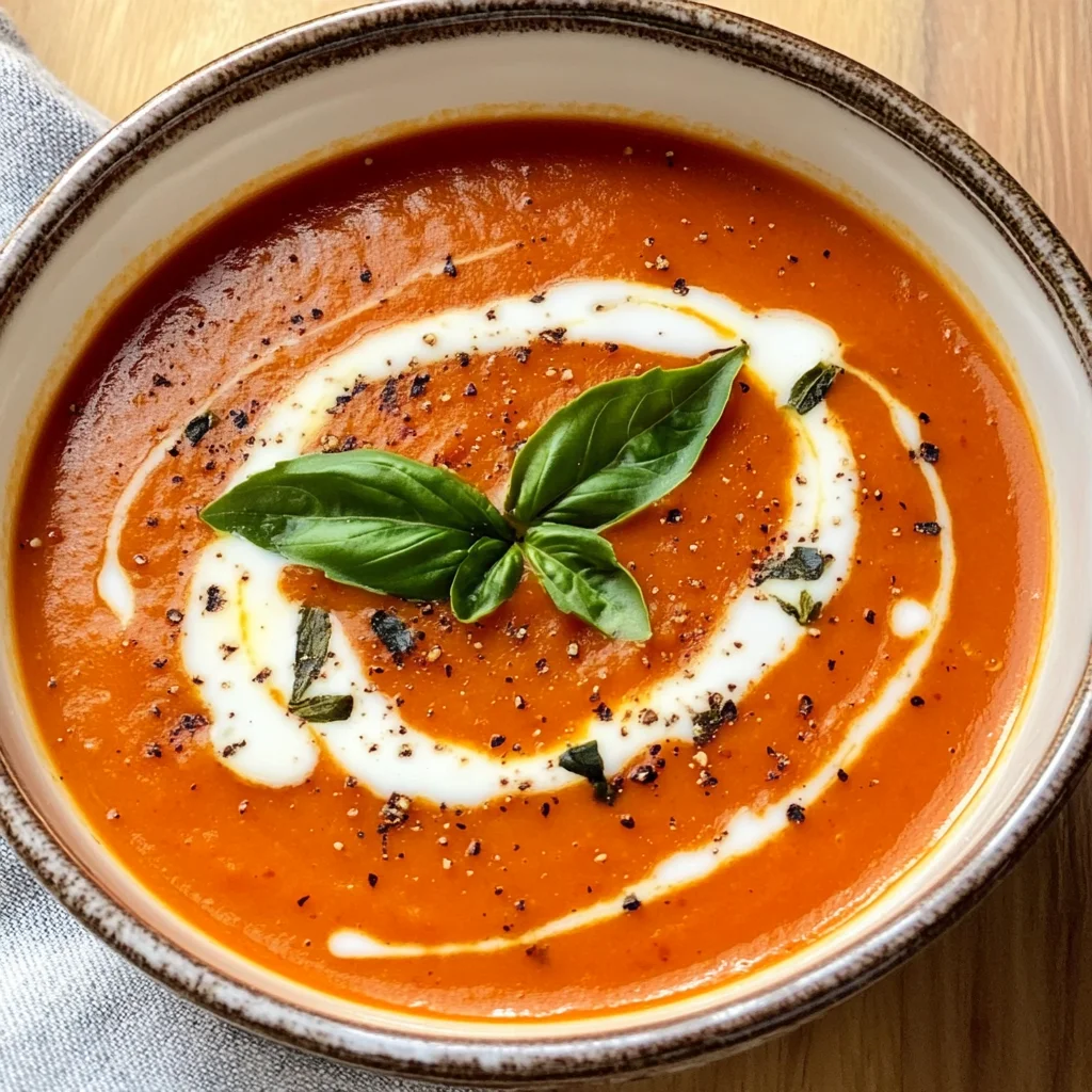 Roasted Tomato and Red Pepper Soup