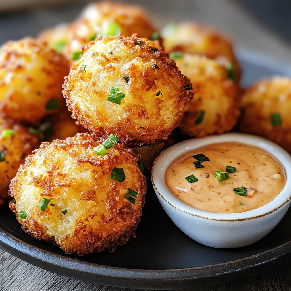 Spicy Crawfish Hush Puppies with Creole Dipping Sauce