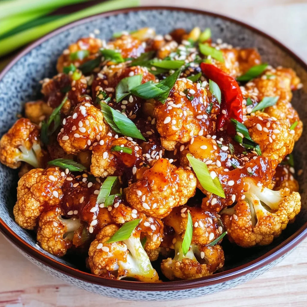 Sticky Sesame Cauliflower