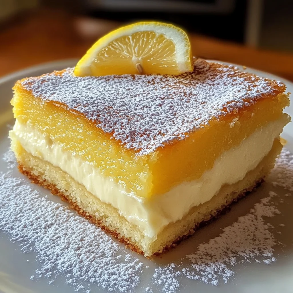 The Best Lemon Custard Cake