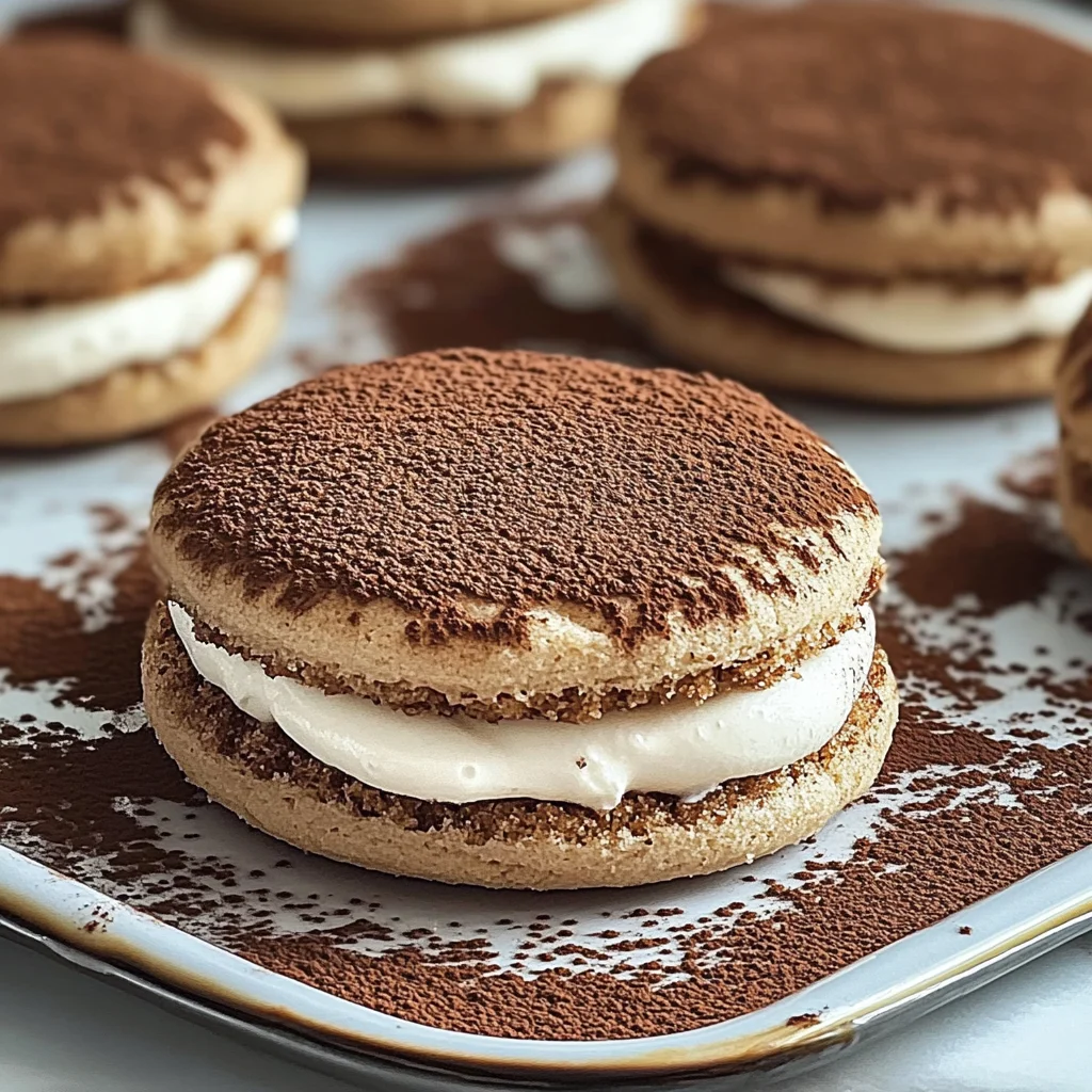 Tiramisu Sandwich Cookies