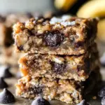 Banana Peanut Butter Oat Bars