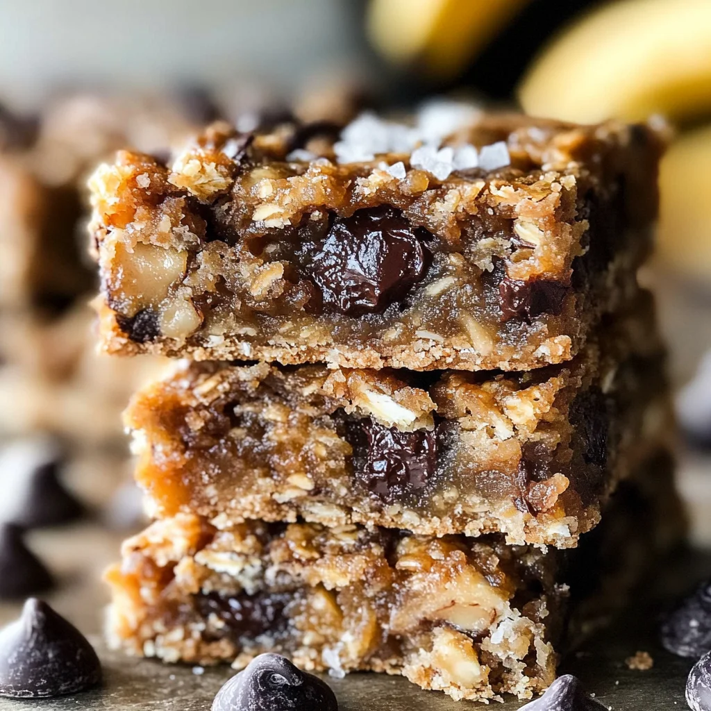 Banana Peanut Butter Oat Bars