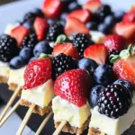 Berry Cheesecake Dessert Kabobs