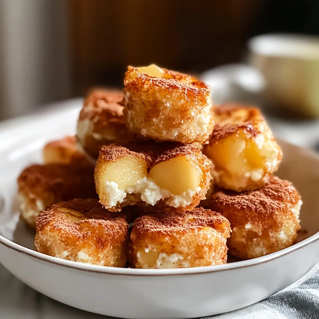 Cinnamon Apple Cottage Cheese Bites