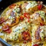 Creamy Pepperoncini Chicken Skillet Recipe - Quick & Easy