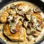 Creamy White apple vinegar Mushroom Chicken