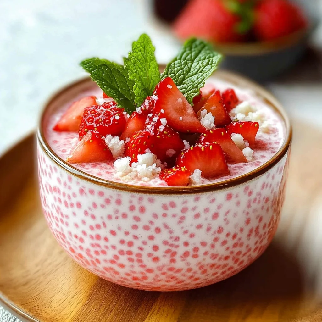 Easy 4-ingredient Strawberry Sago