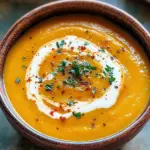 Easy Butternut Squash and Sweet Potato Soup