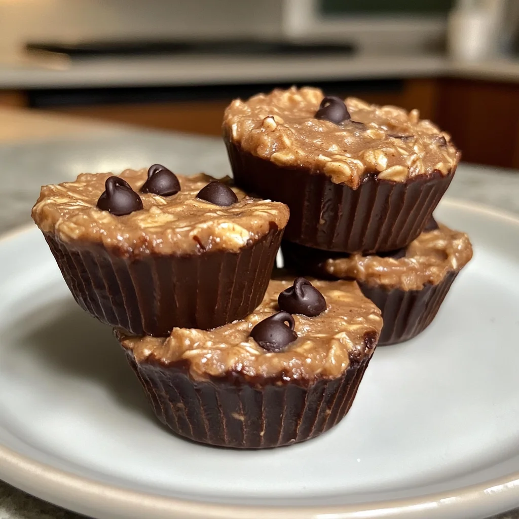 Easy Peanut Butter Protein Oatmeal Cups