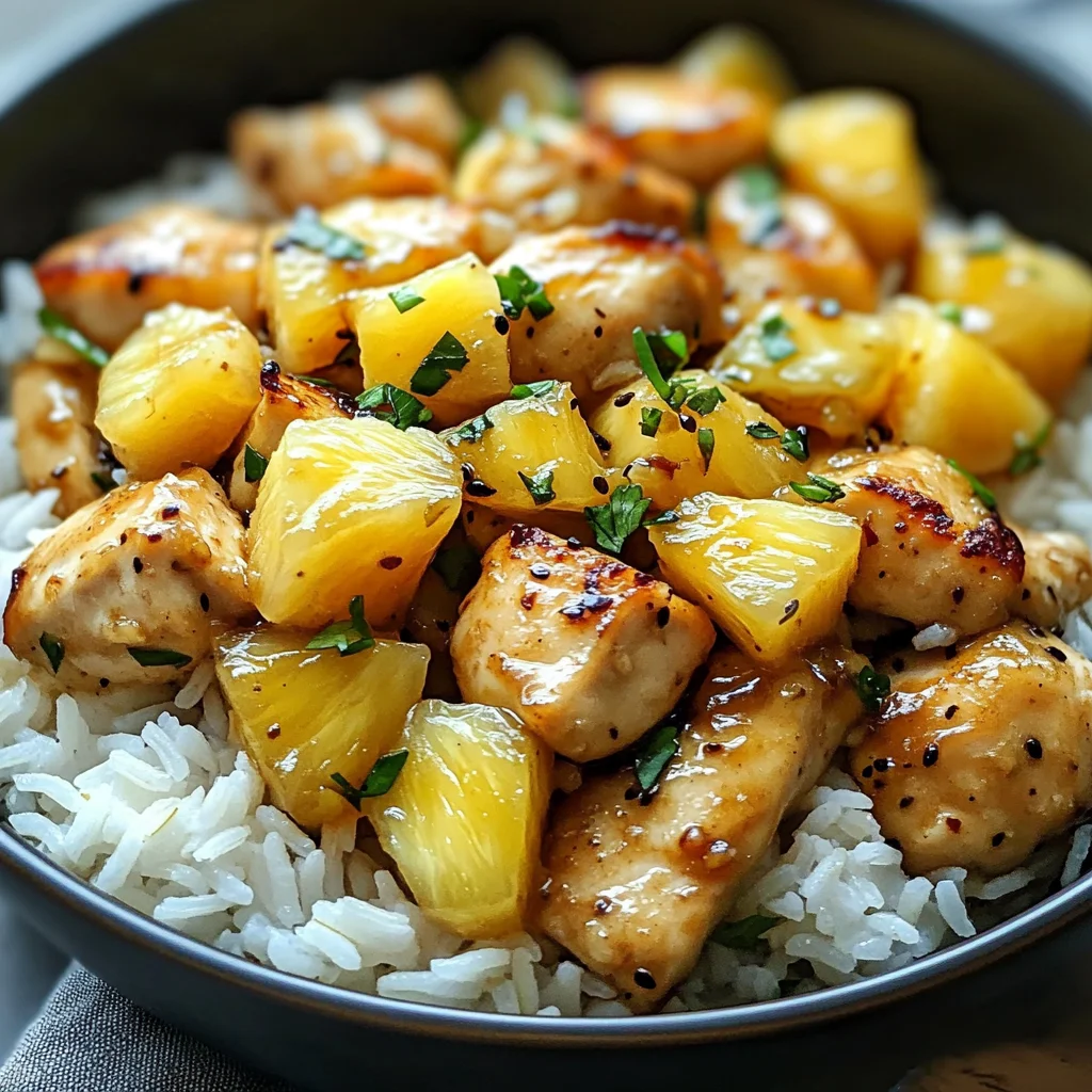 Easy Pineapple Chicken with Rice Everyone Loves