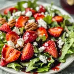 Easy Strawberry Salad with Vinaigrette Dressing