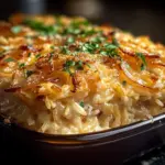 French Onion Chicken Rice Casserole