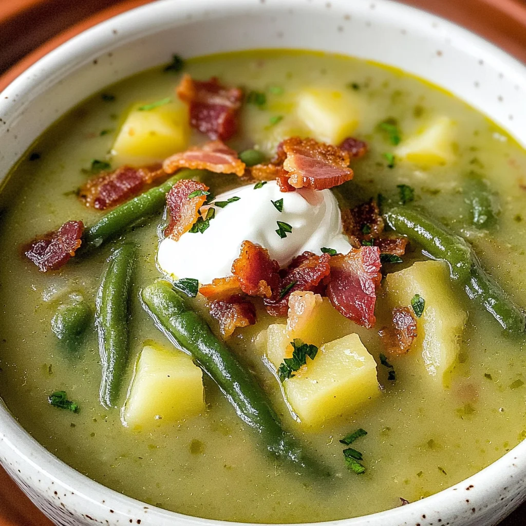 German Green Bean Soup Recipe (Grüne Bohnensuppe)