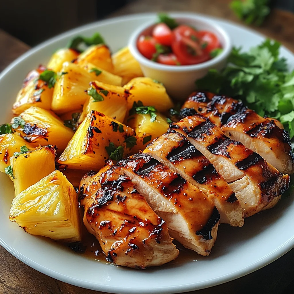 Grilled Chicken and Pineapple