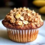 Healthy Banana Oatmeal Muffins