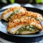 Healthy Pesto Stuffed Chicken Breast