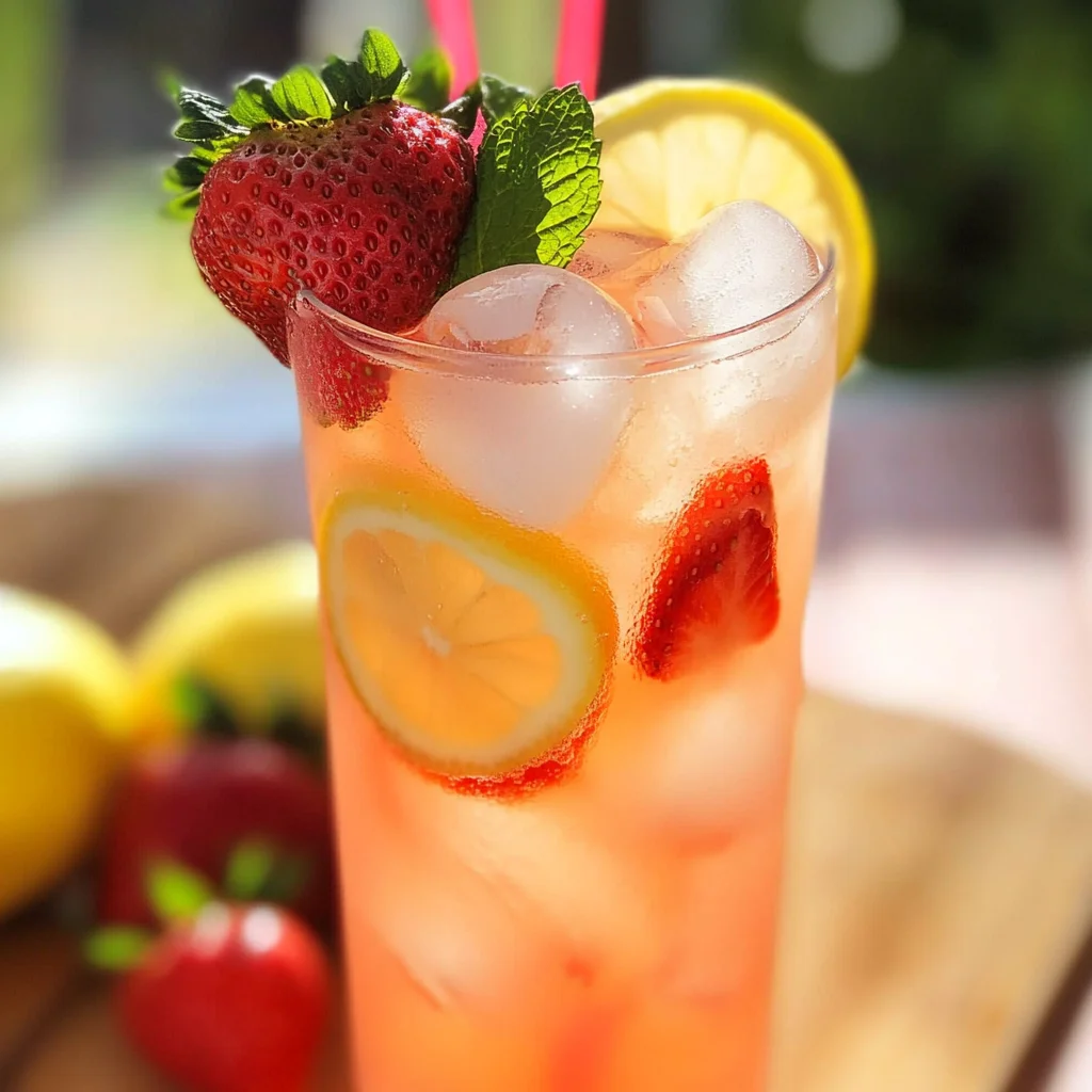 Homemade Strawberry Lemonade