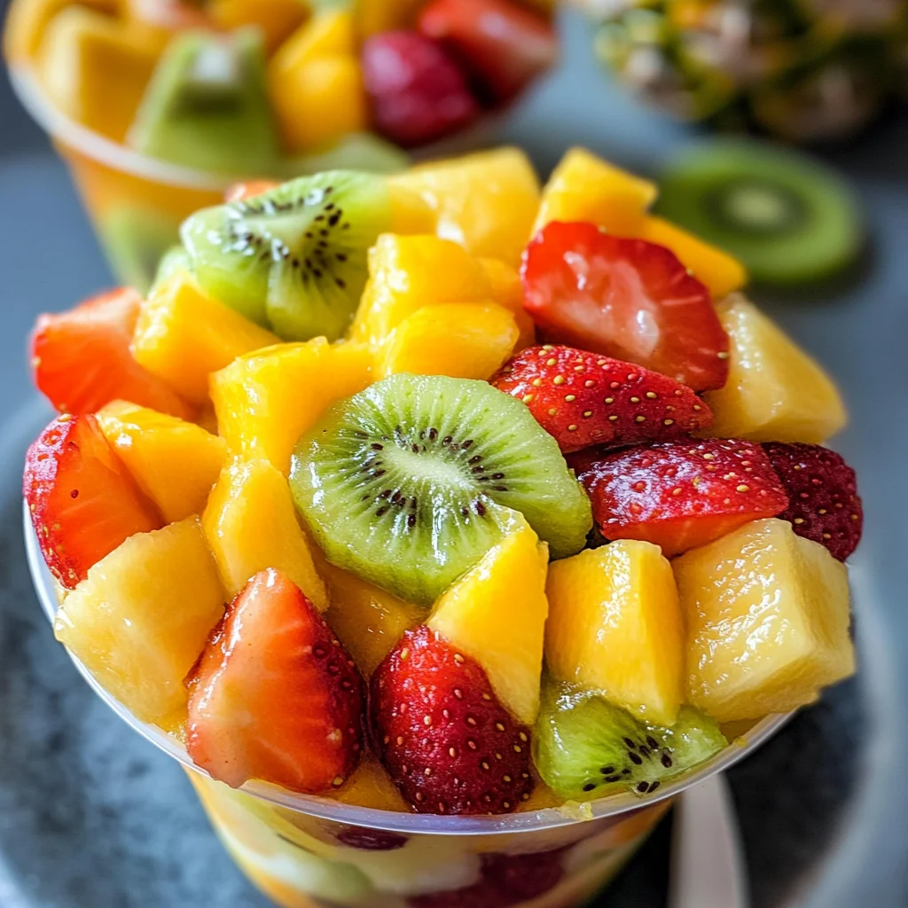 Homemade Tropical Fruit Cups